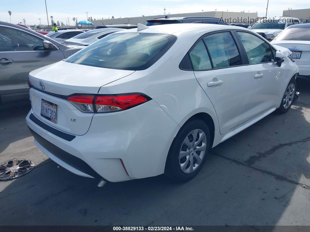 2021 Toyota Corolla Le White vin: JTDEPMAE7MJ156183