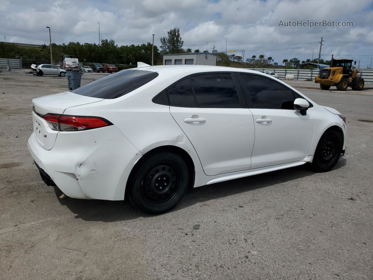 2021 Toyota Corolla Le White vin: JTDEPMAE7MJ157222