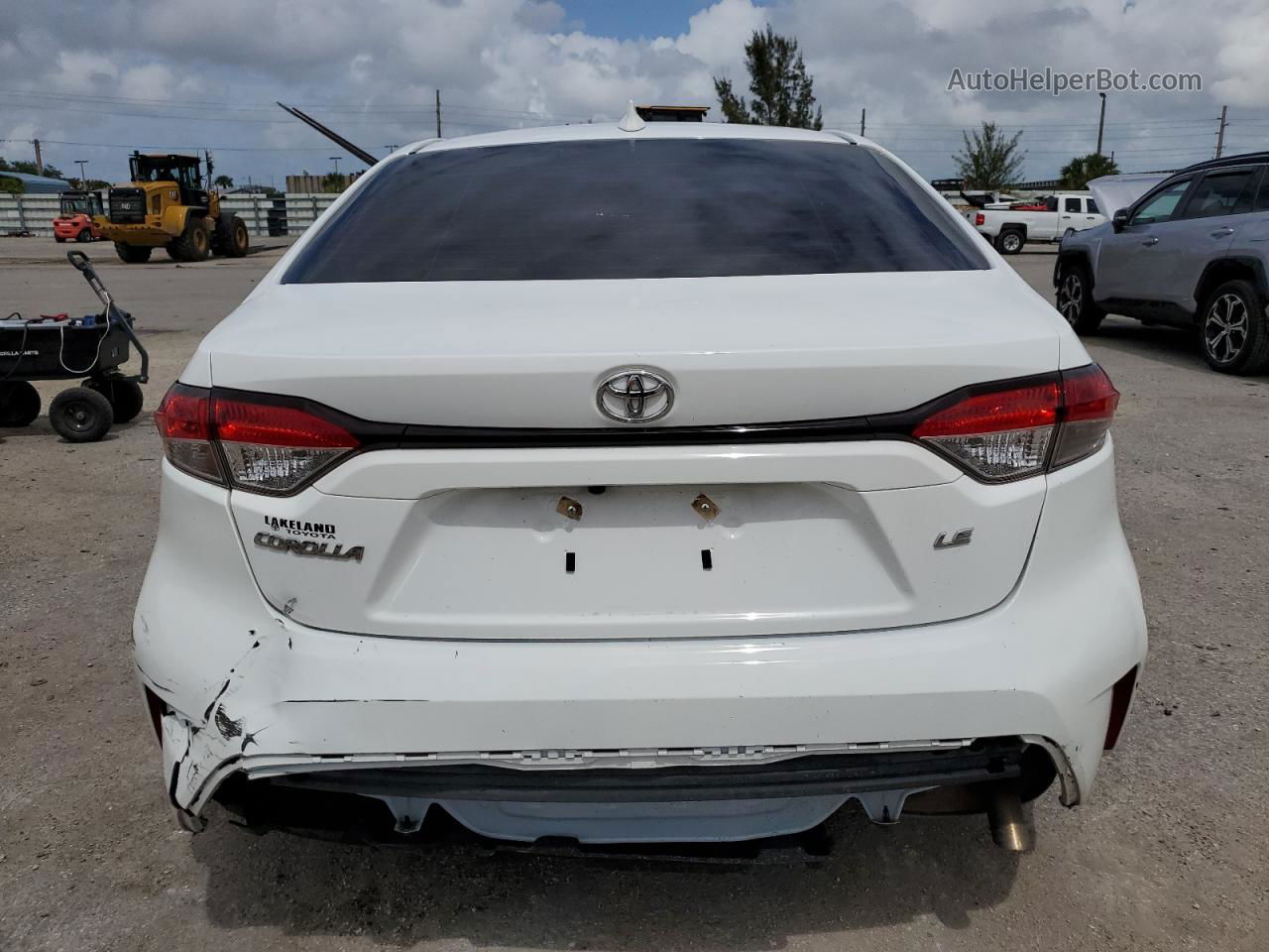 2021 Toyota Corolla Le Белый vin: JTDEPMAE7MJ157222