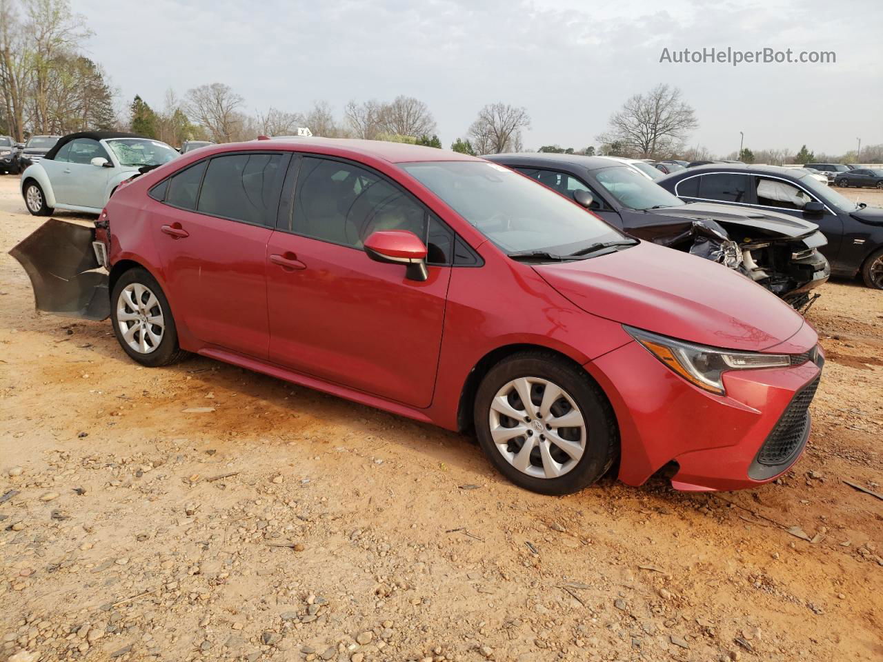 2021 Toyota Corolla Le Red vin: JTDEPMAE7MJ159665