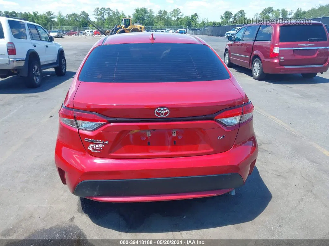 2021 Toyota Corolla Le Red vin: JTDEPMAE7MJ171332