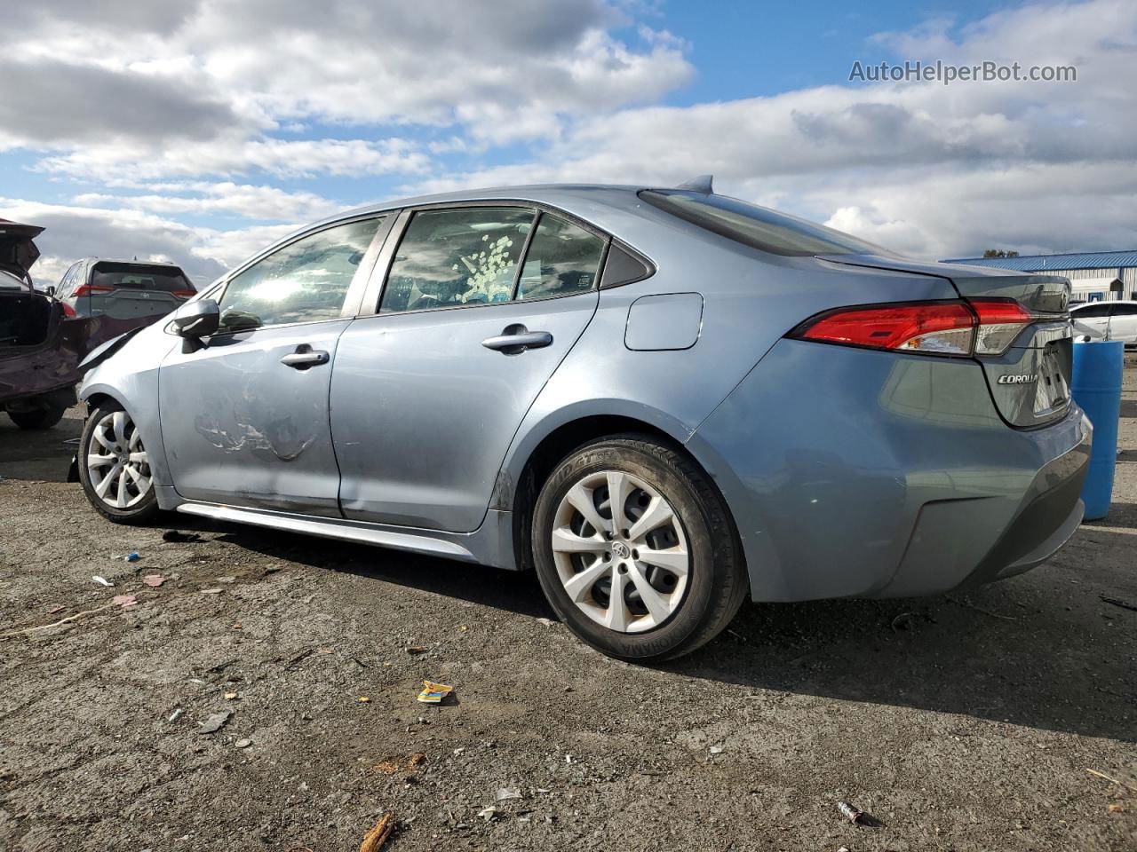 2021 Toyota Corolla Le Blue vin: JTDEPMAE8MJ118249