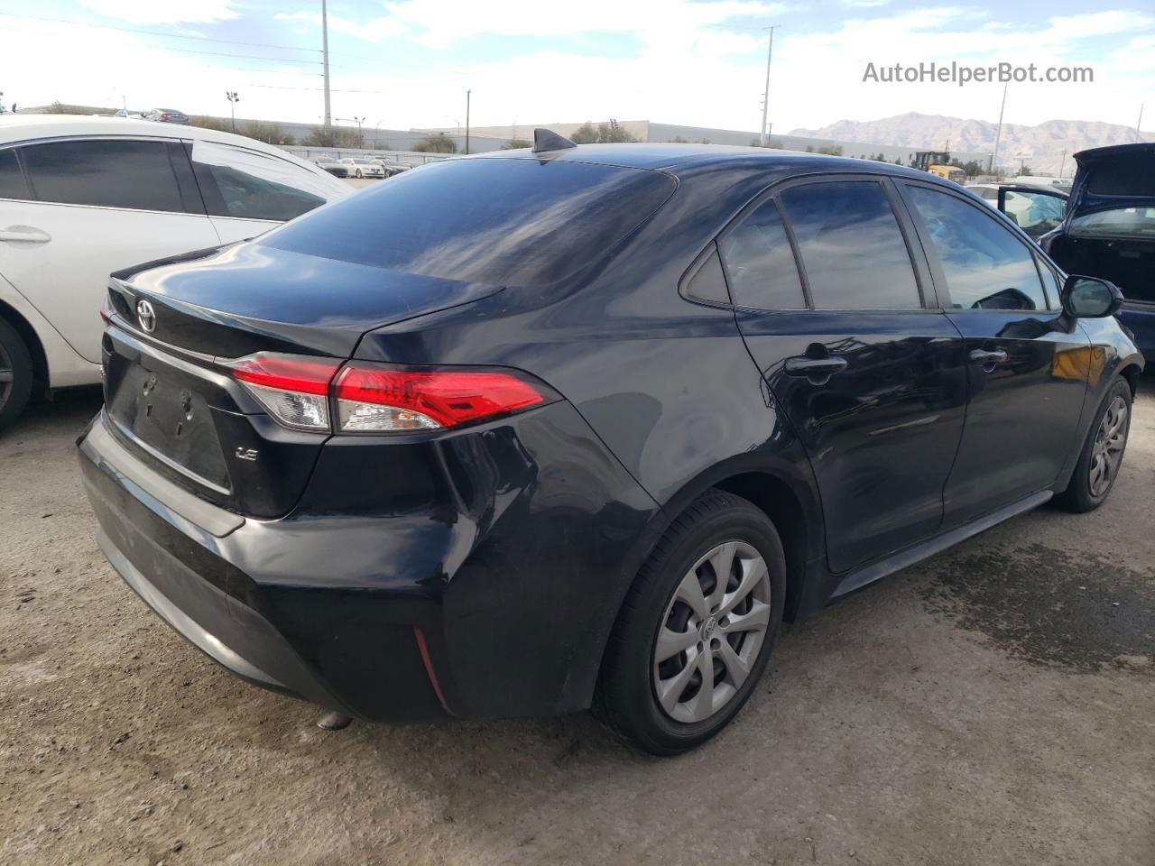 2021 Toyota Corolla Le Черный vin: JTDEPMAE8MJ120115