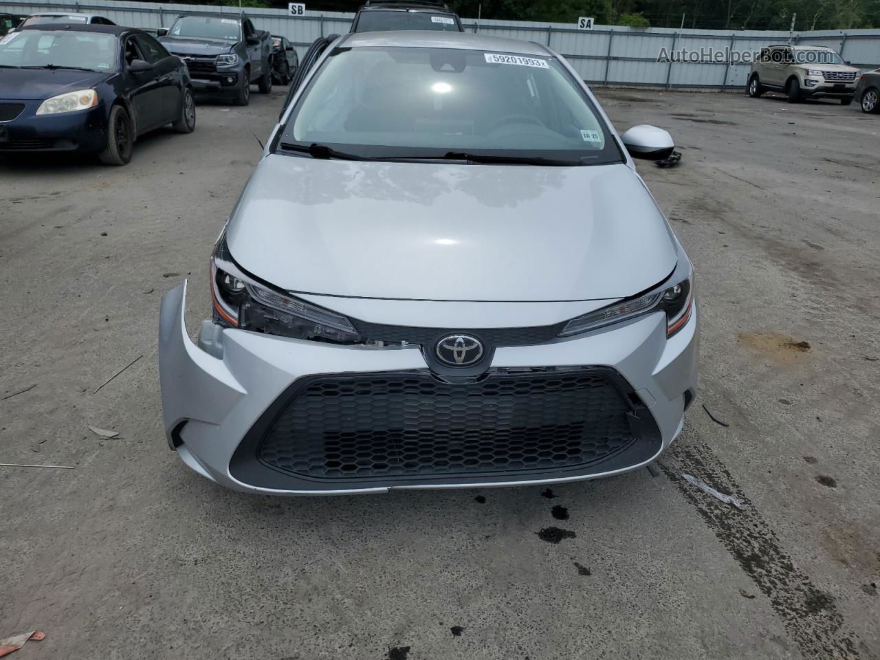 2021 Toyota Corolla Le Silver vin: JTDEPMAE8MJ131440