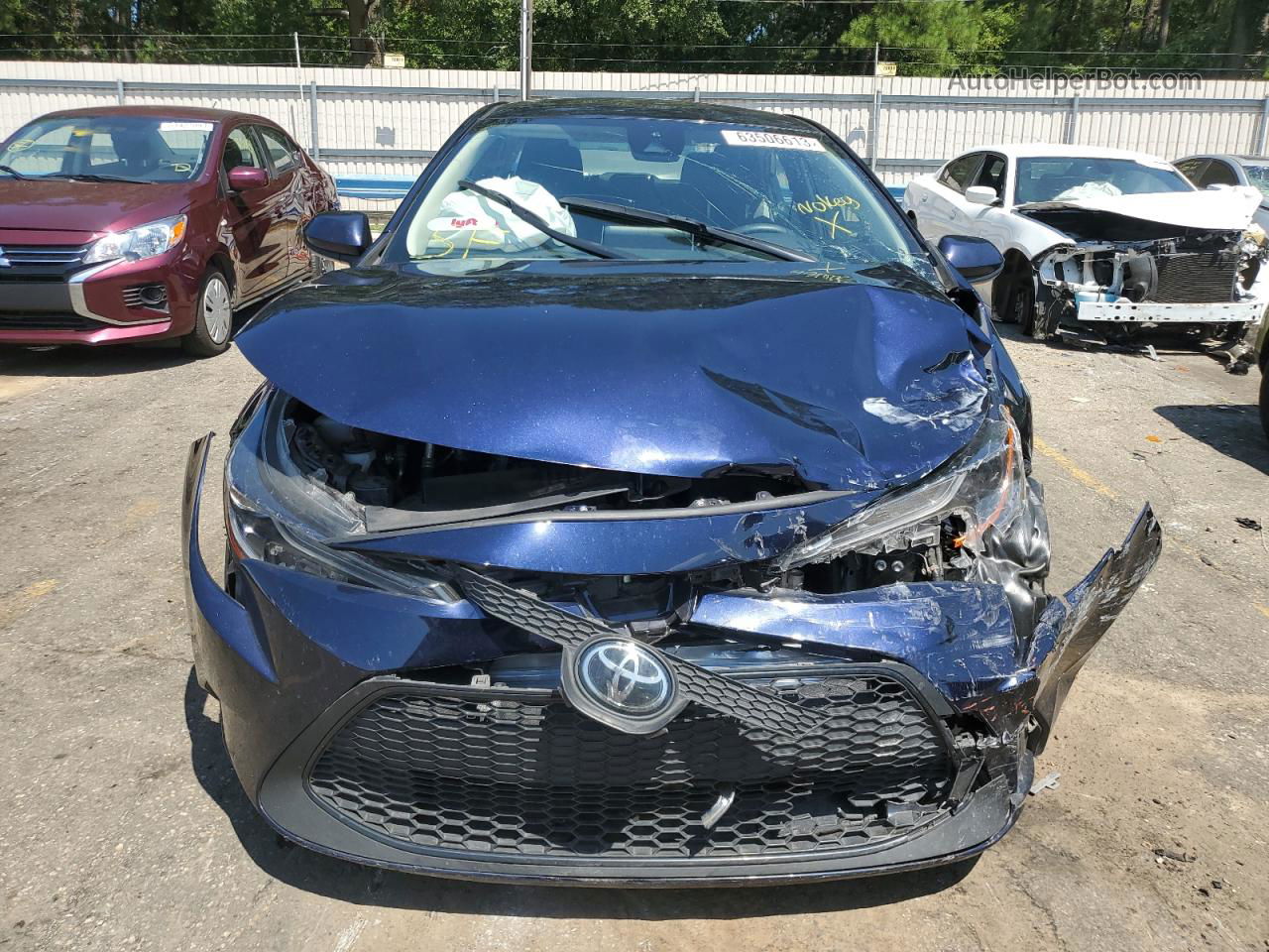 2021 Toyota Corolla Le Blue vin: JTDEPMAE8MJ155060