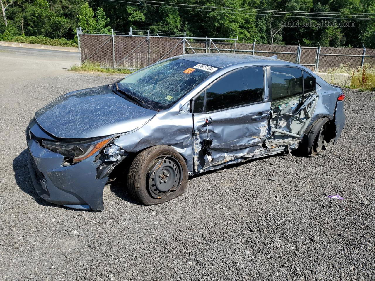 2021 Toyota Corolla Le Blue vin: JTDEPMAE8MJ164891