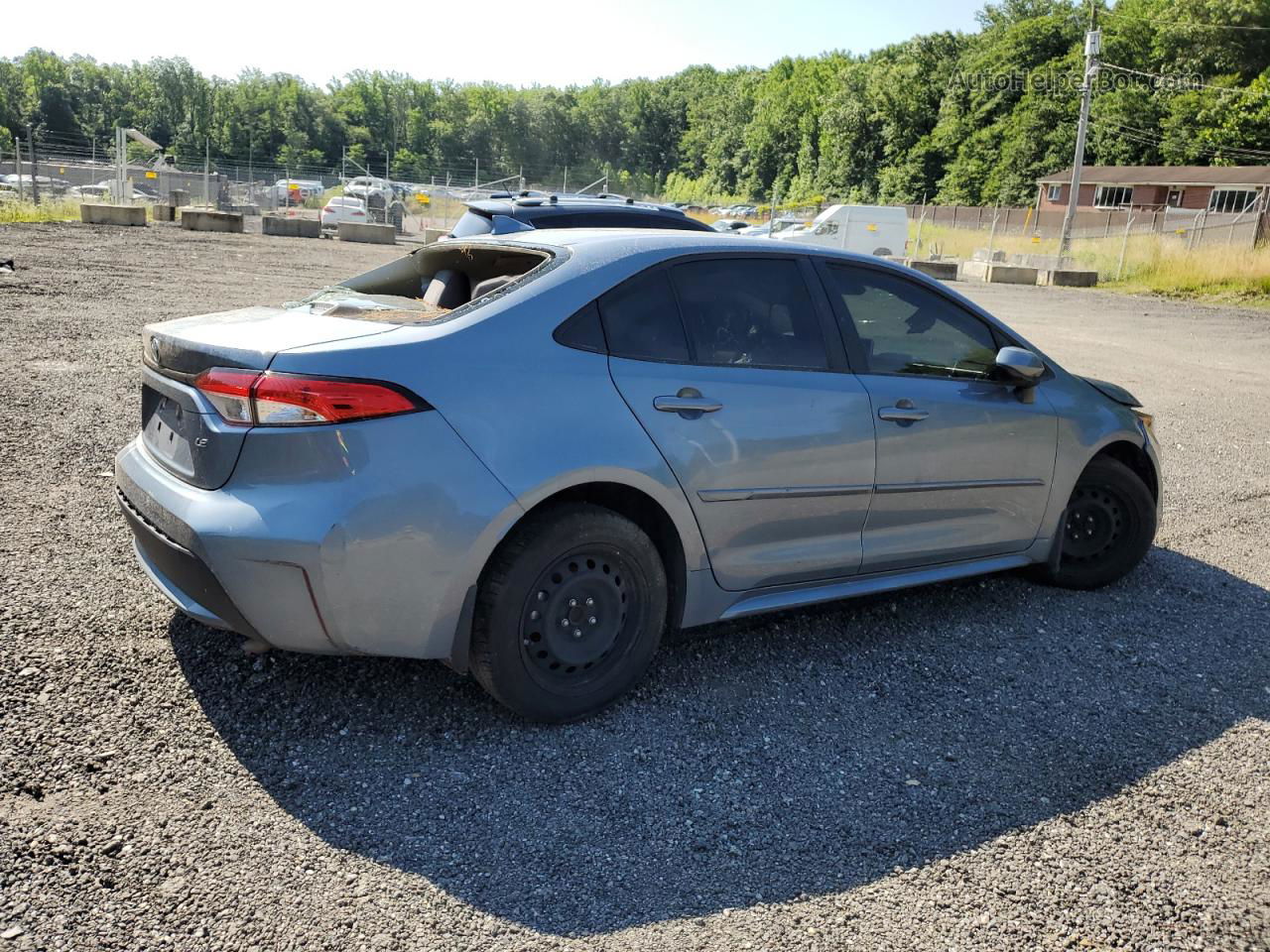 2021 Toyota Corolla Le Blue vin: JTDEPMAE8MJ164891