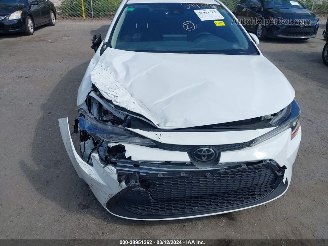 2021 Toyota Corolla Le White vin: JTDEPMAE8MJ183750