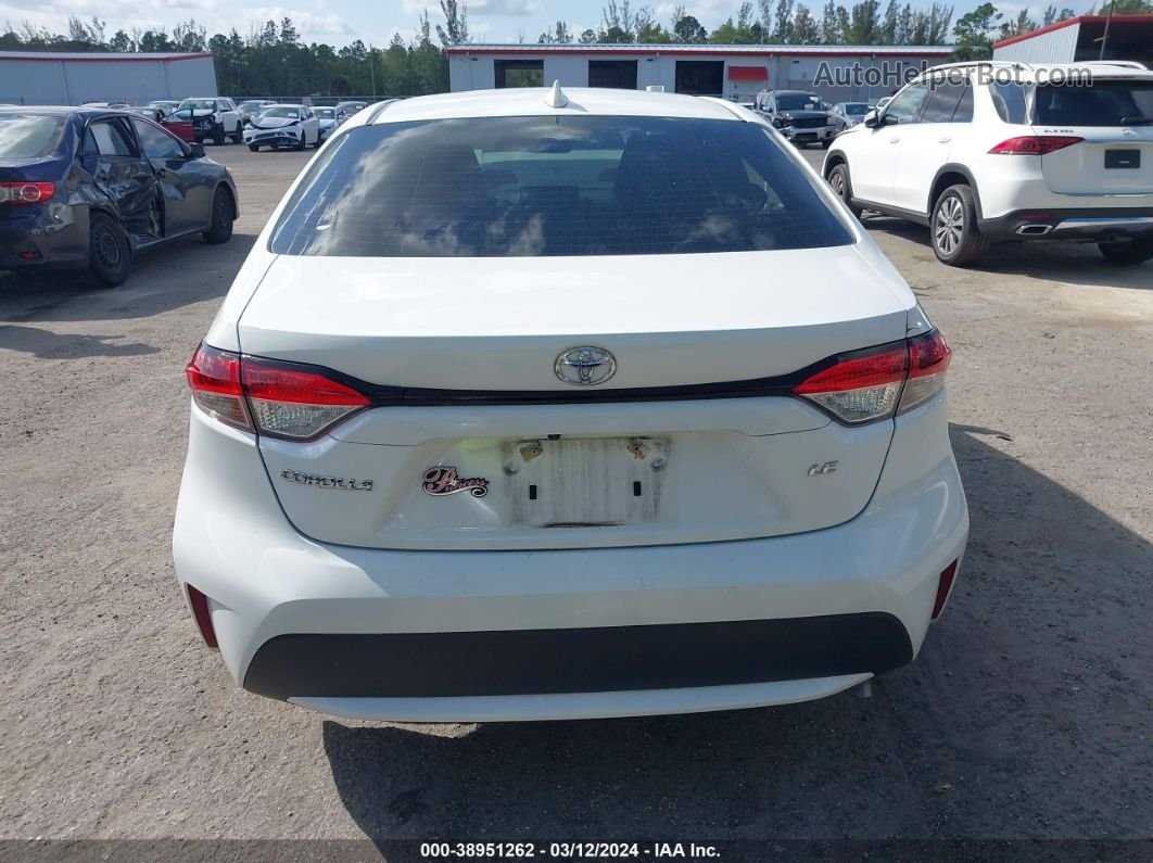 2021 Toyota Corolla Le White vin: JTDEPMAE8MJ183750