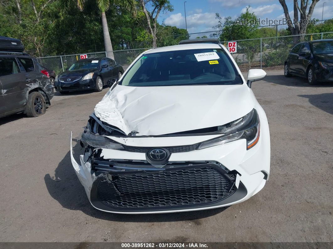 2021 Toyota Corolla Le White vin: JTDEPMAE8MJ183750