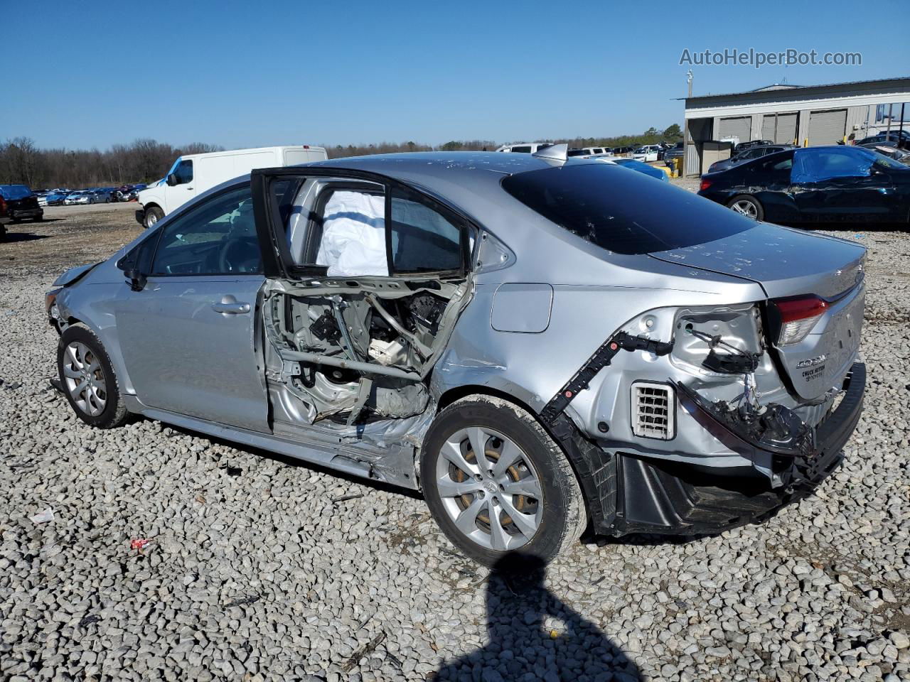 2021 Toyota Corolla Le Серебряный vin: JTDEPMAE9MJ128630