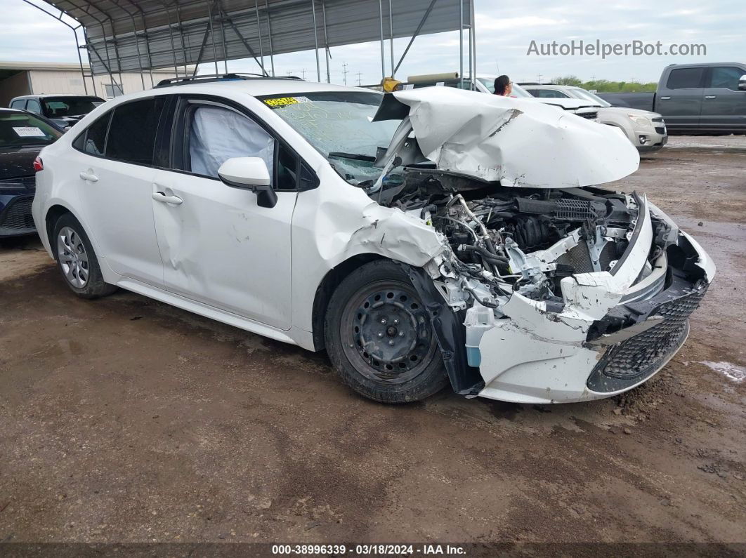 2021 Toyota Corolla Le White vin: JTDEPMAE9MJ145234