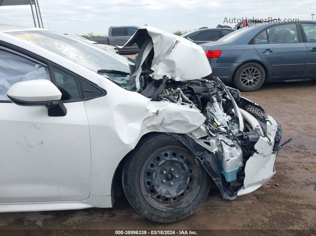 2021 Toyota Corolla Le White vin: JTDEPMAE9MJ145234