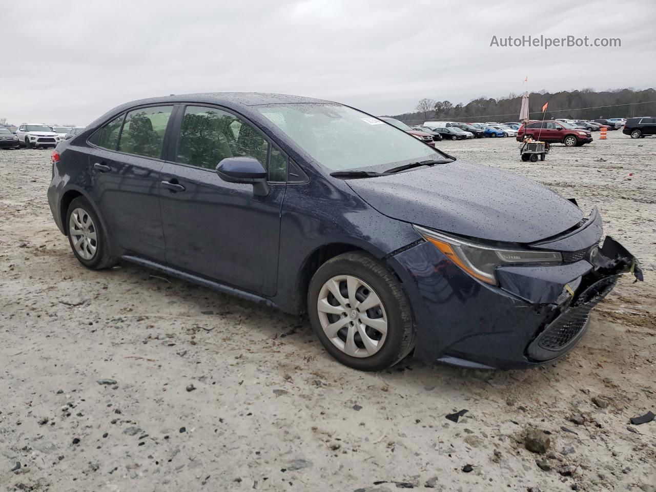 2021 Toyota Corolla Le Blue vin: JTDEPMAE9MJ151146