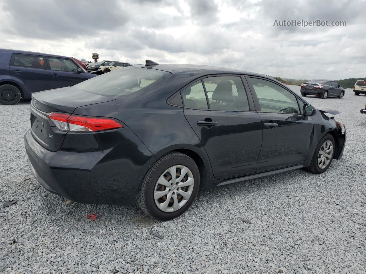 2021 Toyota Corolla Le Black vin: JTDEPMAE9MJ177567