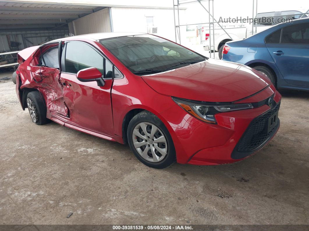 2021 Toyota Corolla Le Red vin: JTDEPMAEXMJ121573