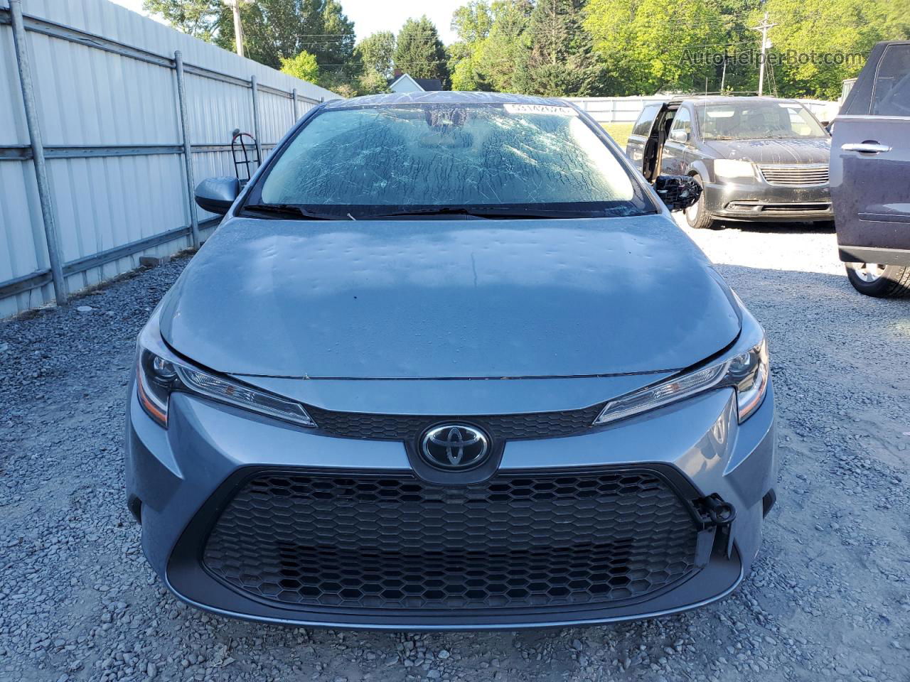 2021 Toyota Corolla Le Синий vin: JTDEPMAEXMJ123775