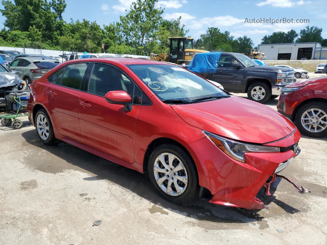 2021 Toyota Corolla Le Красный vin: JTDEPMAEXMJ143797