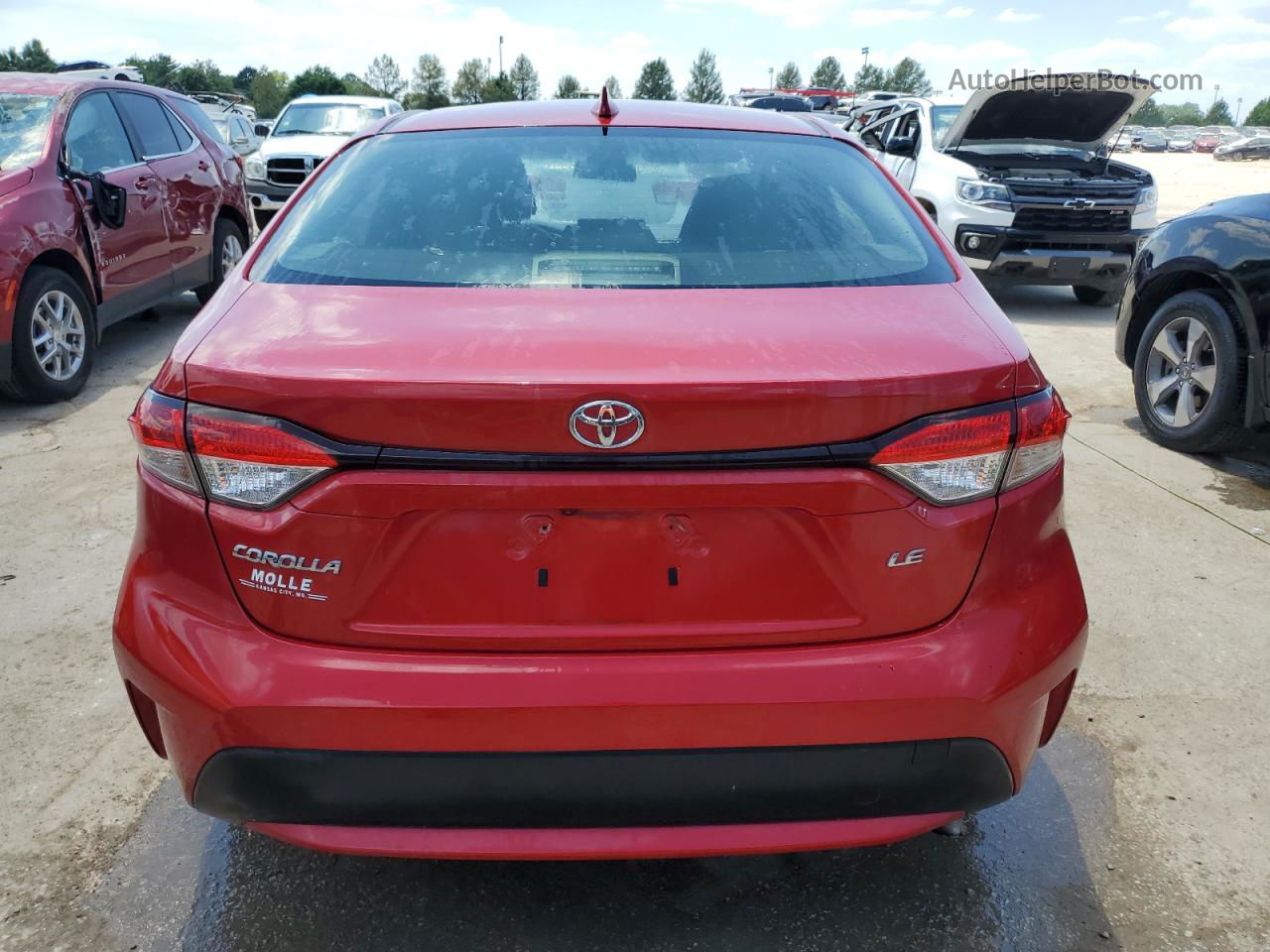 2021 Toyota Corolla Le Red vin: JTDEPMAEXMJ143797