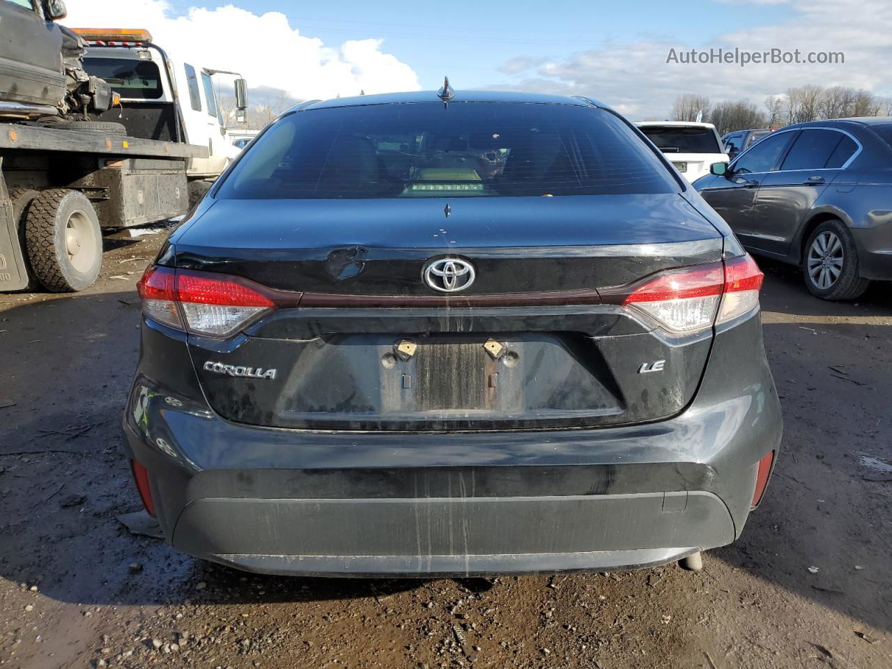 2021 Toyota Corolla Le Black vin: JTDEPMAEXMJ146232