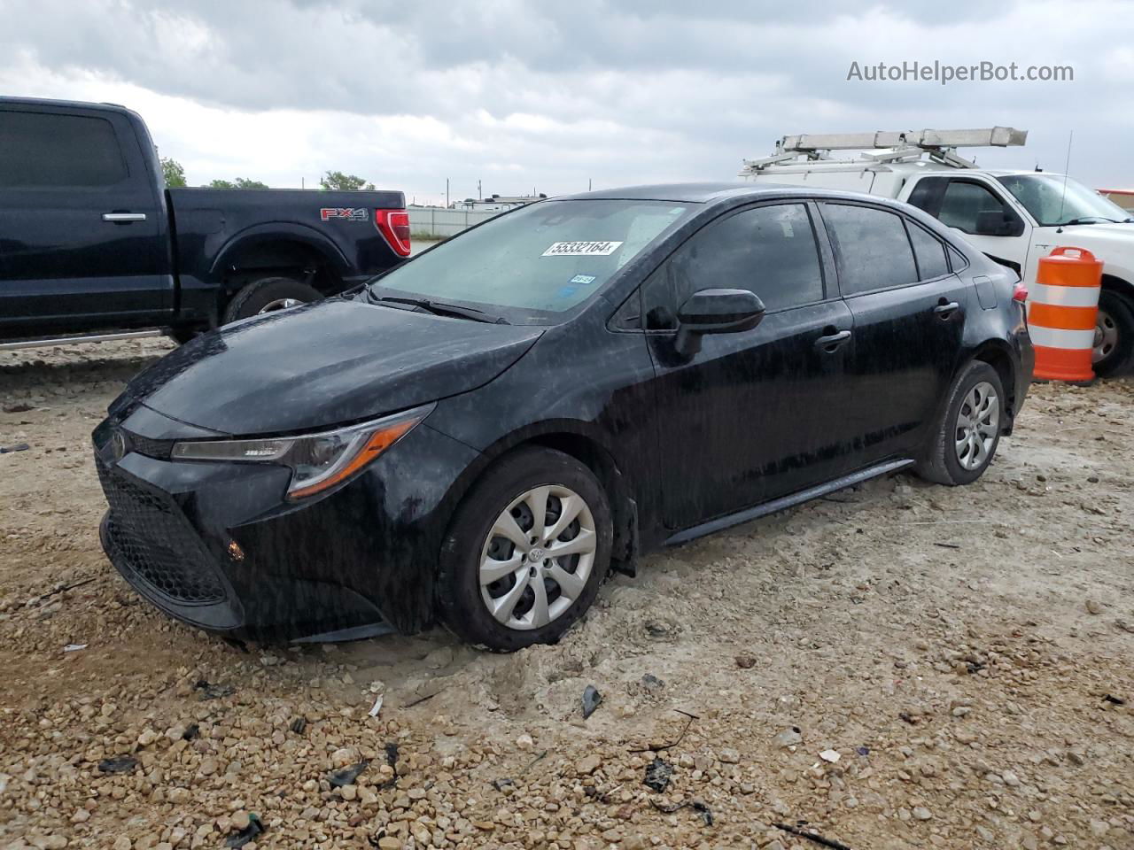 2021 Toyota Corolla Le Black vin: JTDEPMAEXMJ164830