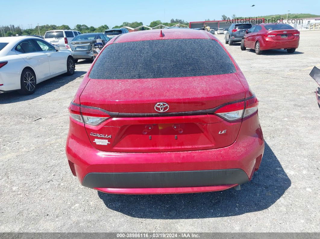 2020 Toyota Corolla Le Red vin: JTDEPRAE0LJ050878