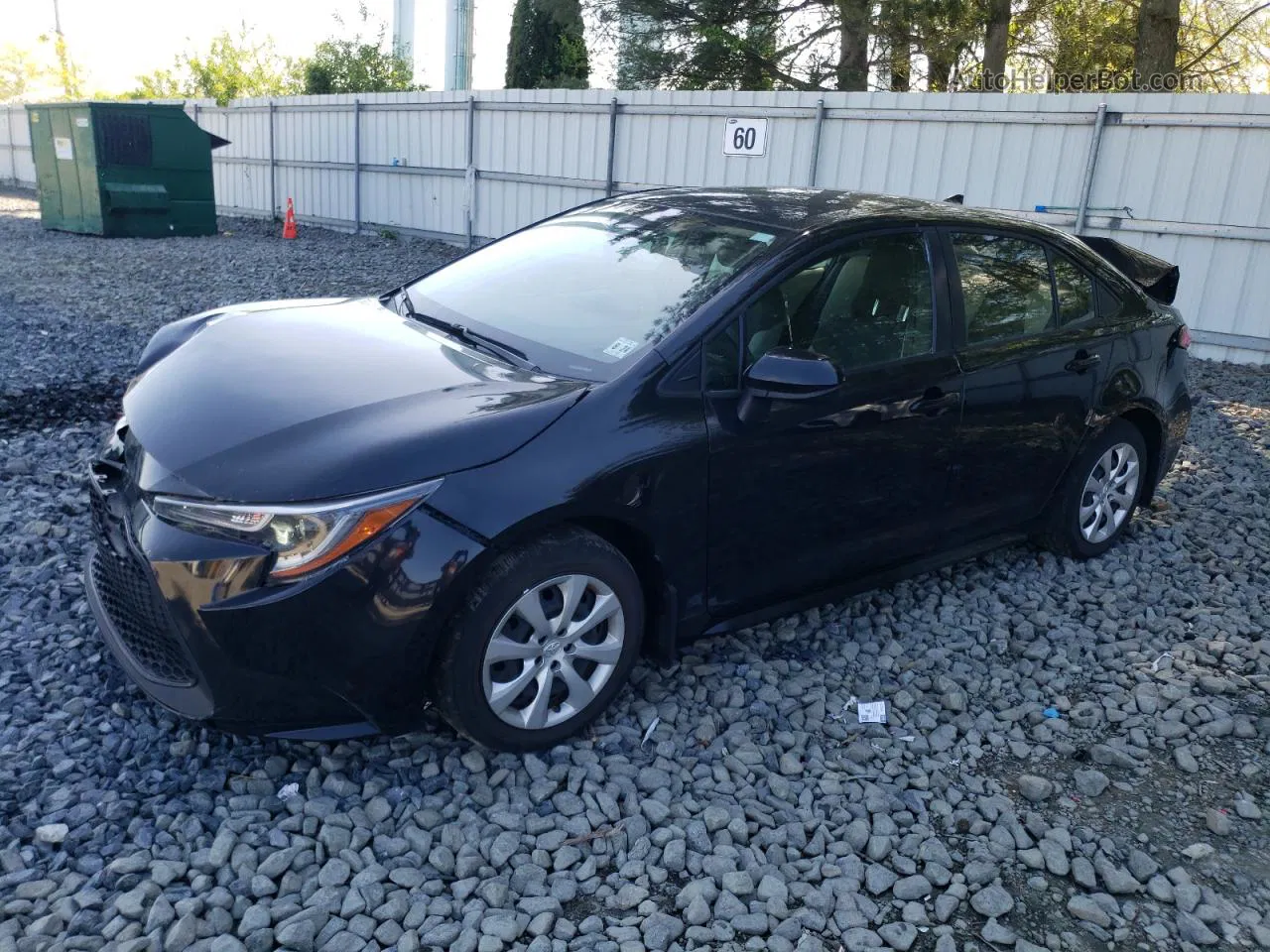 2020 Toyota Corolla Le Black vin: JTDEPRAE0LJ053022