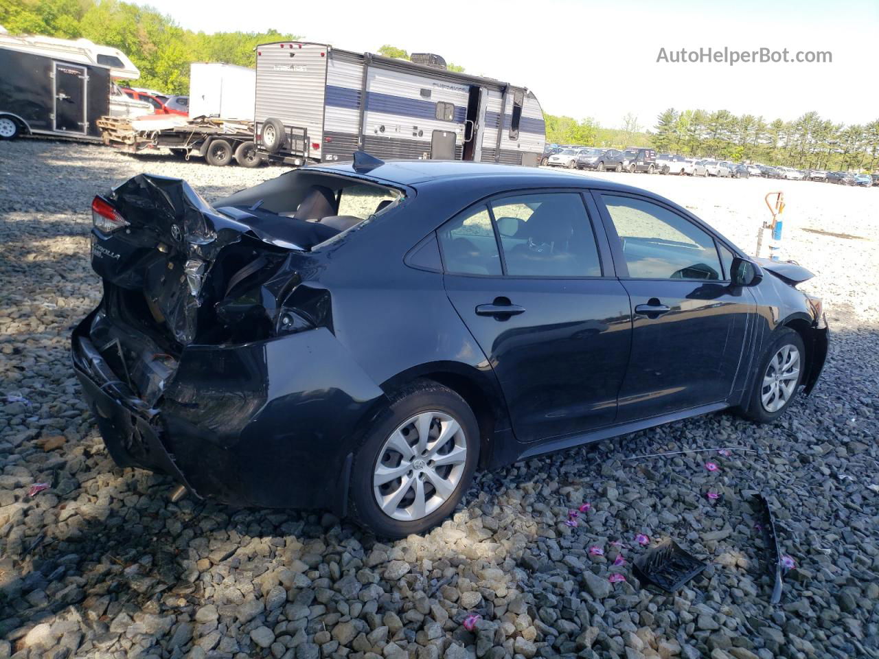 2020 Toyota Corolla Le Black vin: JTDEPRAE0LJ053022