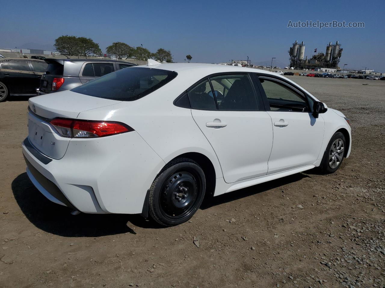 2020 Toyota Corolla Le White vin: JTDEPRAE0LJ057197