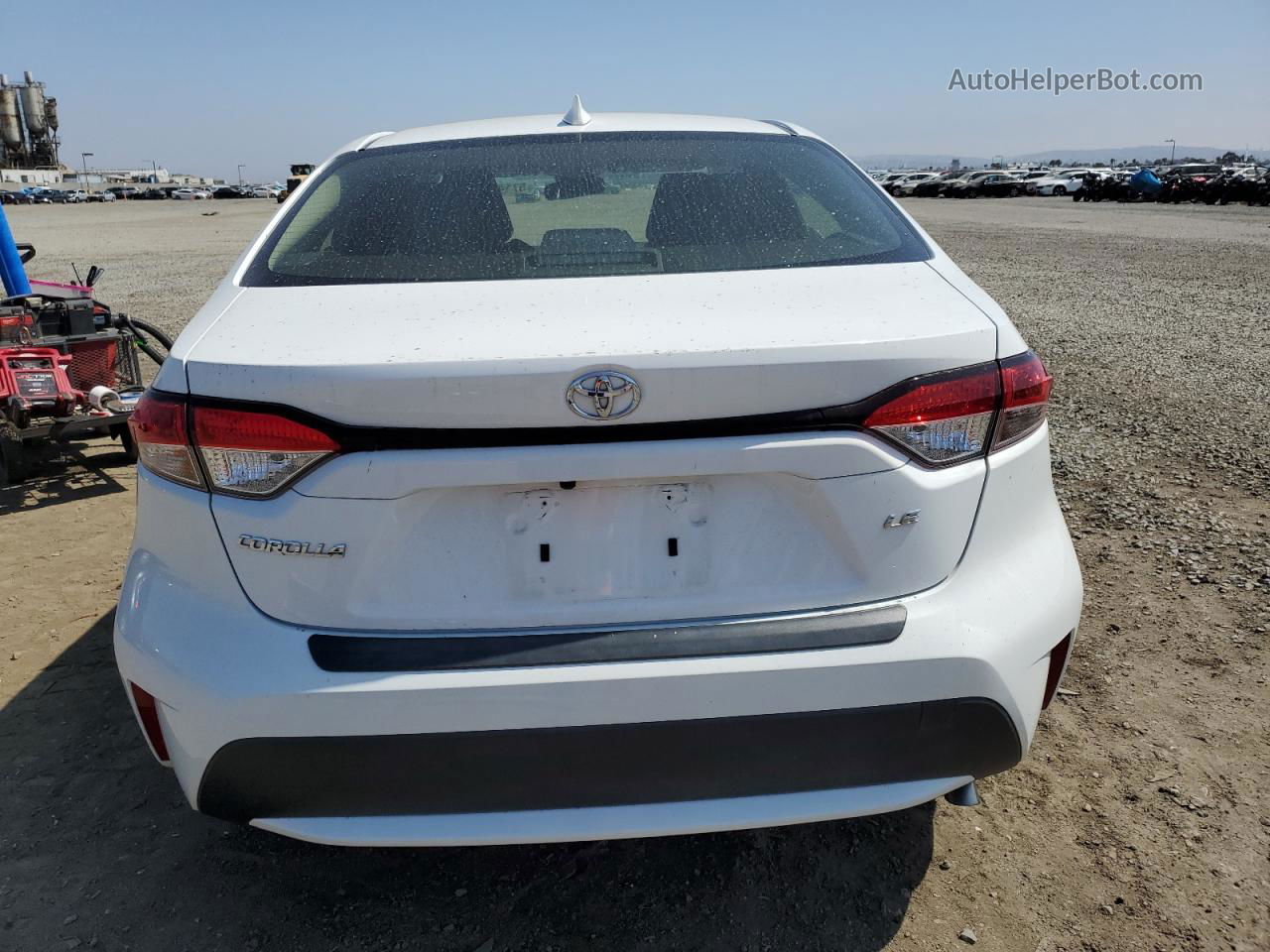 2020 Toyota Corolla Le White vin: JTDEPRAE0LJ057197