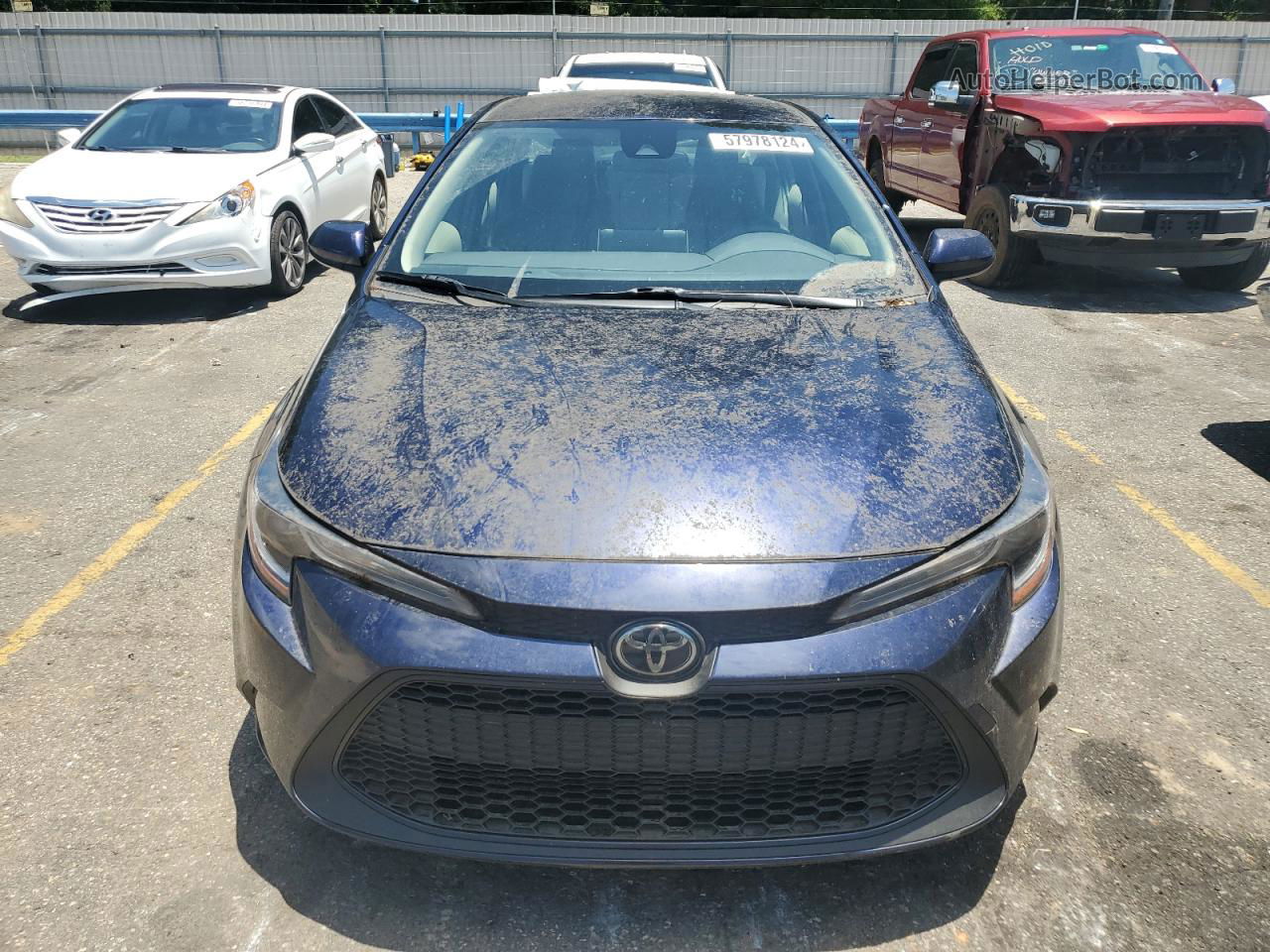 2020 Toyota Corolla Le Blue vin: JTDEPRAE0LJ065722