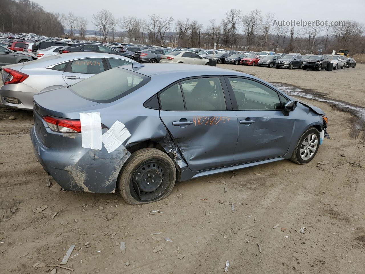 2020 Toyota Corolla Le Blue vin: JTDEPRAE0LJ073092