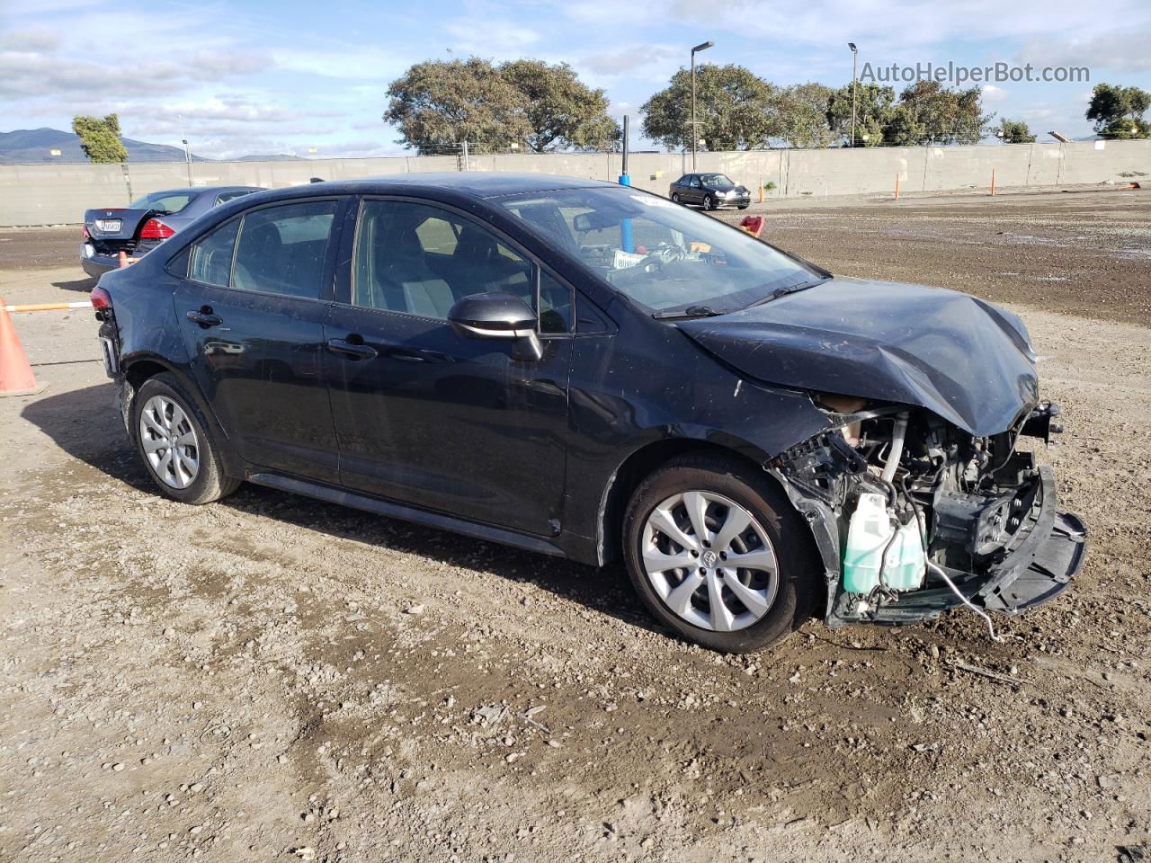 2020 Toyota Corolla Le Black vin: JTDEPRAE0LJ080222