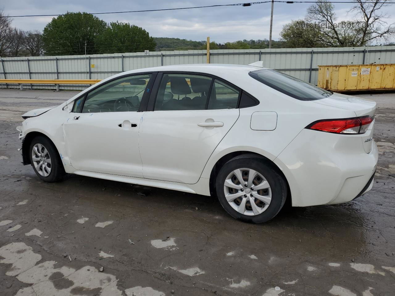 2020 Toyota Corolla Le White vin: JTDEPRAE0LJ085968