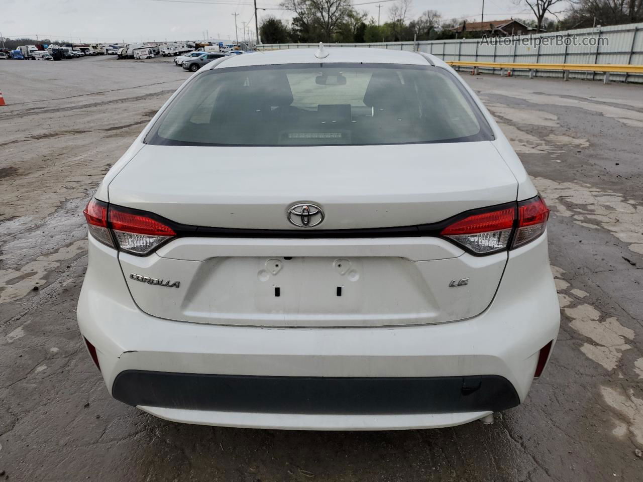 2020 Toyota Corolla Le White vin: JTDEPRAE0LJ085968