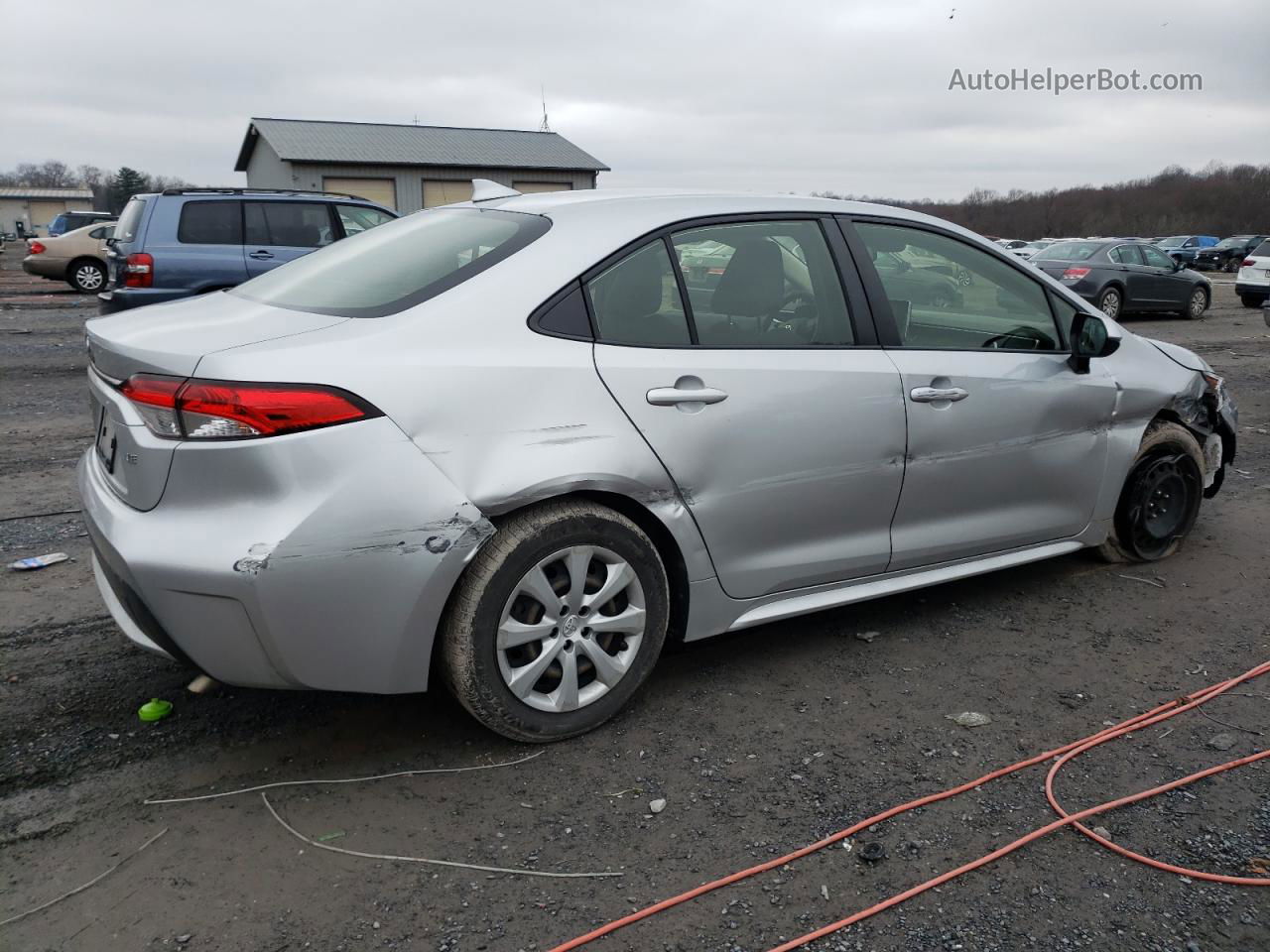 2020 Toyota Corolla Le Silver vin: JTDEPRAE0LJ086313