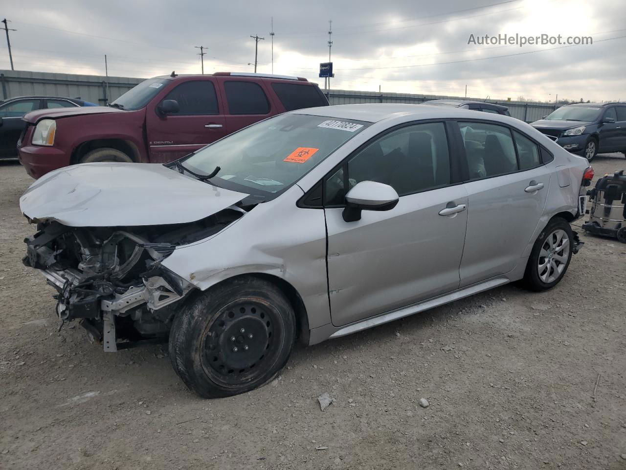 2020 Toyota Corolla Le Silver vin: JTDEPRAE0LJ088028