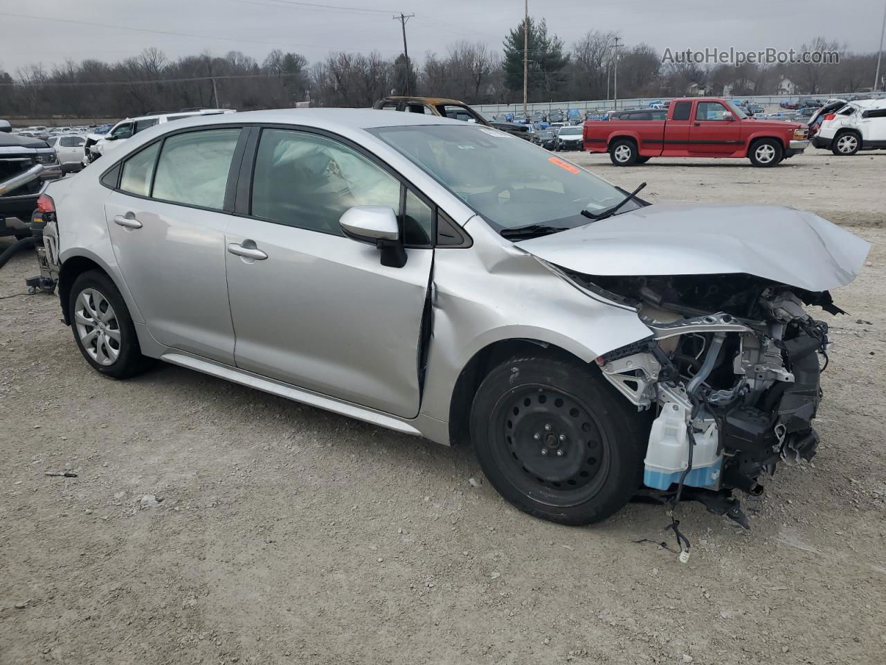 2020 Toyota Corolla Le Silver vin: JTDEPRAE0LJ088028