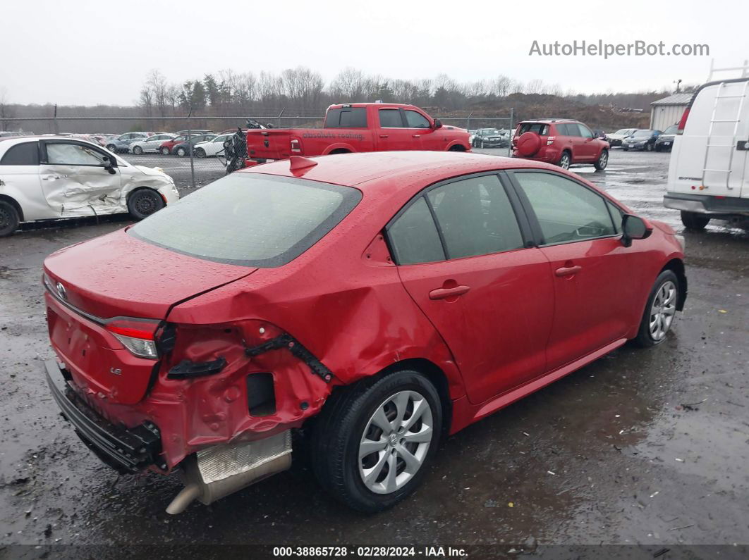 2020 Toyota Corolla Le Red vin: JTDEPRAE0LJ090779