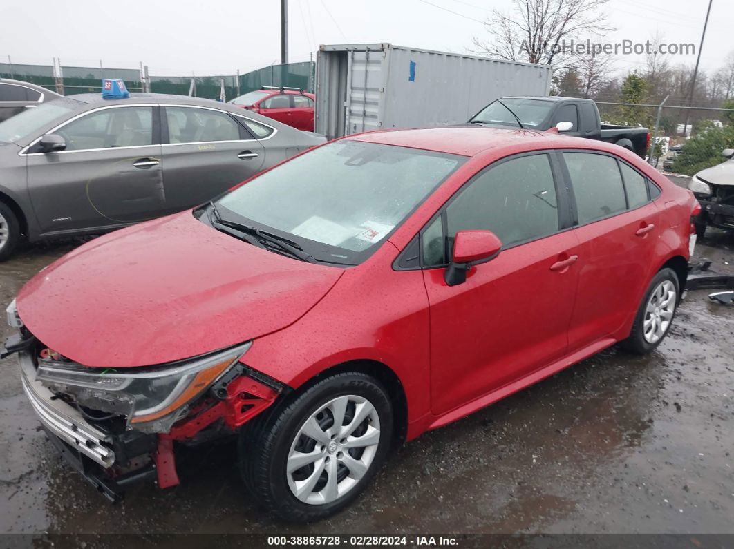 2020 Toyota Corolla Le Red vin: JTDEPRAE0LJ090779