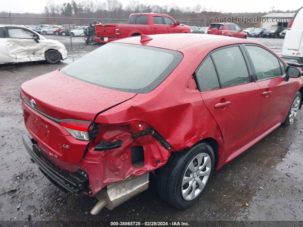 2020 Toyota Corolla Le Red vin: JTDEPRAE0LJ090779