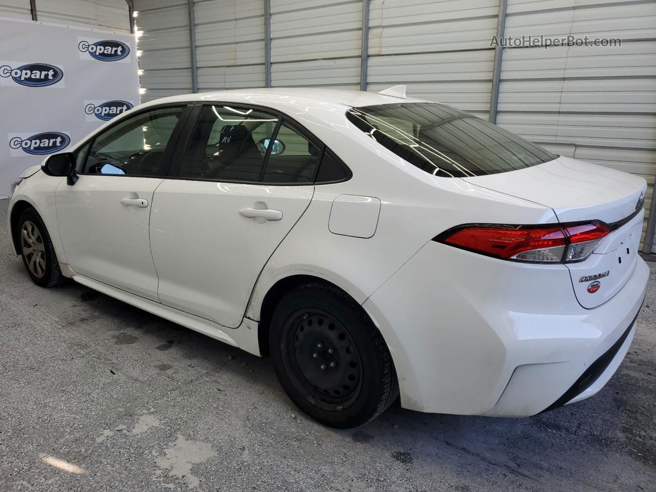 2020 Toyota Corolla Le White vin: JTDEPRAE0LJ101568