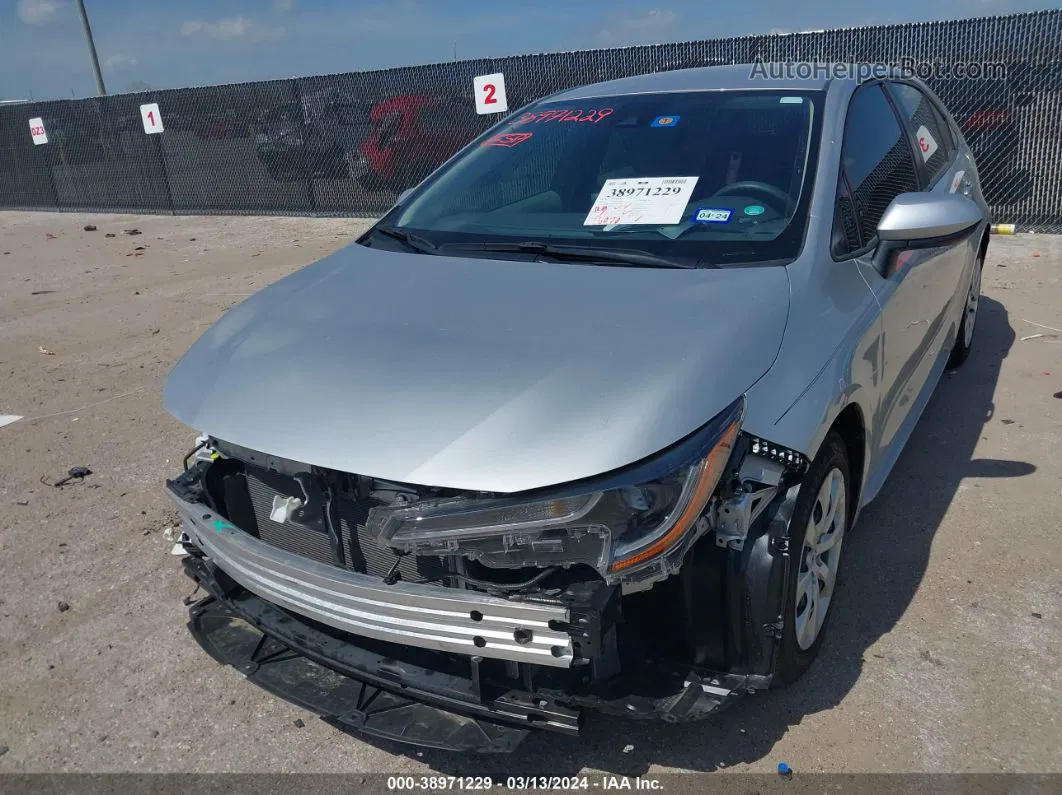 2020 Toyota Corolla Le Silver vin: JTDEPRAE0LJ102526