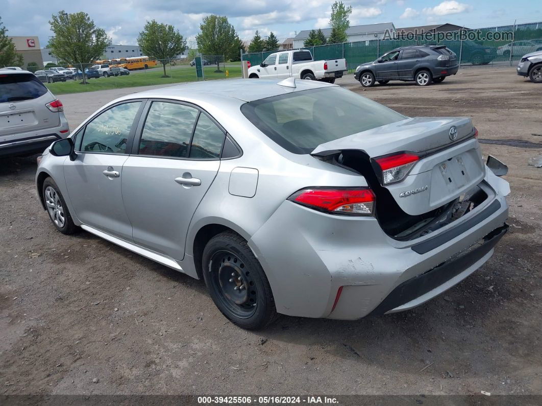 2020 Toyota Corolla Le Silver vin: JTDEPRAE1LJ009952