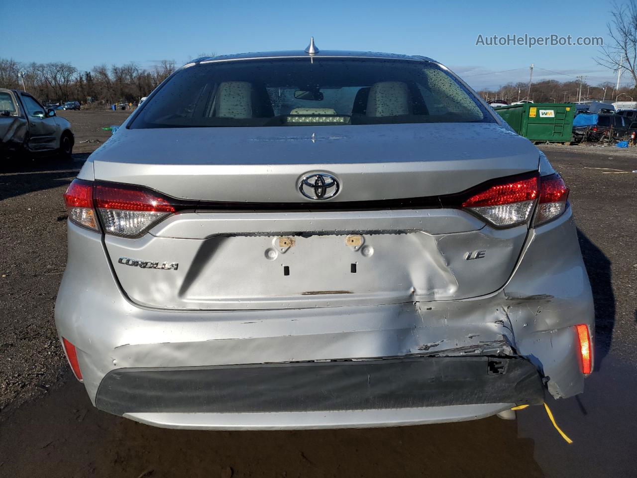 2020 Toyota Corolla Le Silver vin: JTDEPRAE1LJ016061