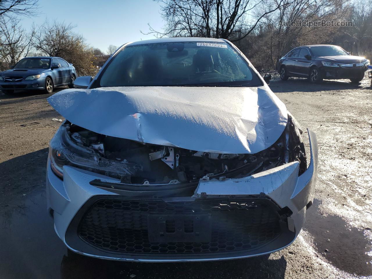 2020 Toyota Corolla Le Silver vin: JTDEPRAE1LJ016061