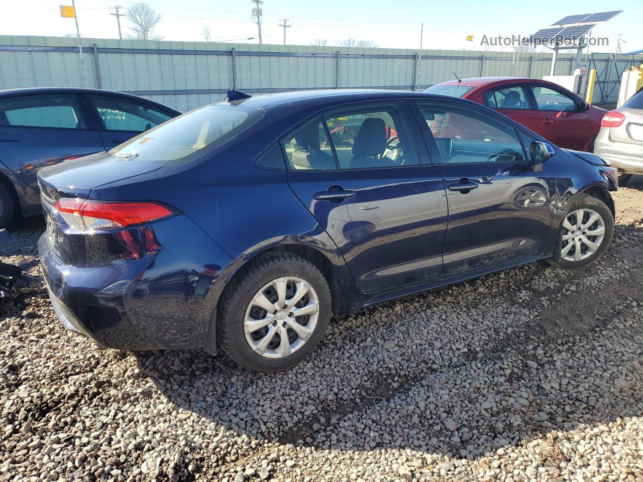 2020 Toyota Corolla Le Синий vin: JTDEPRAE1LJ030381