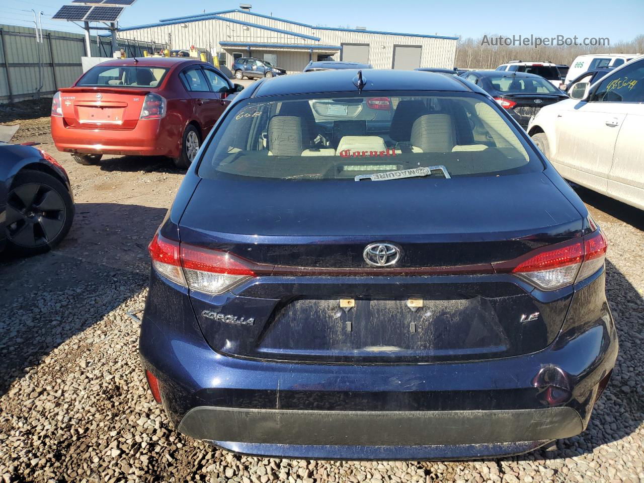 2020 Toyota Corolla Le Синий vin: JTDEPRAE1LJ030381