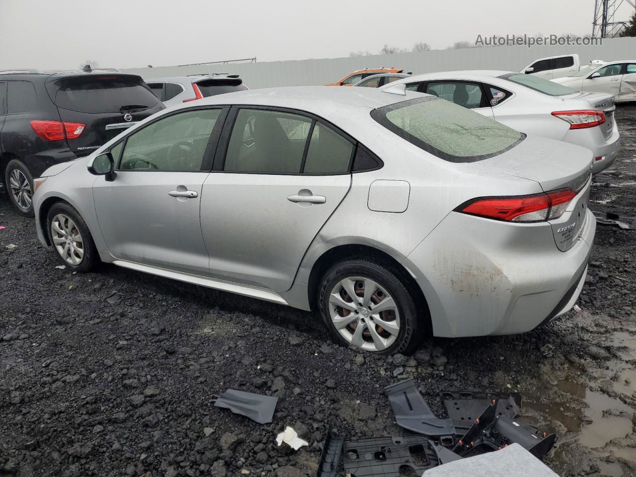 2020 Toyota Corolla Le Silver vin: JTDEPRAE1LJ032812