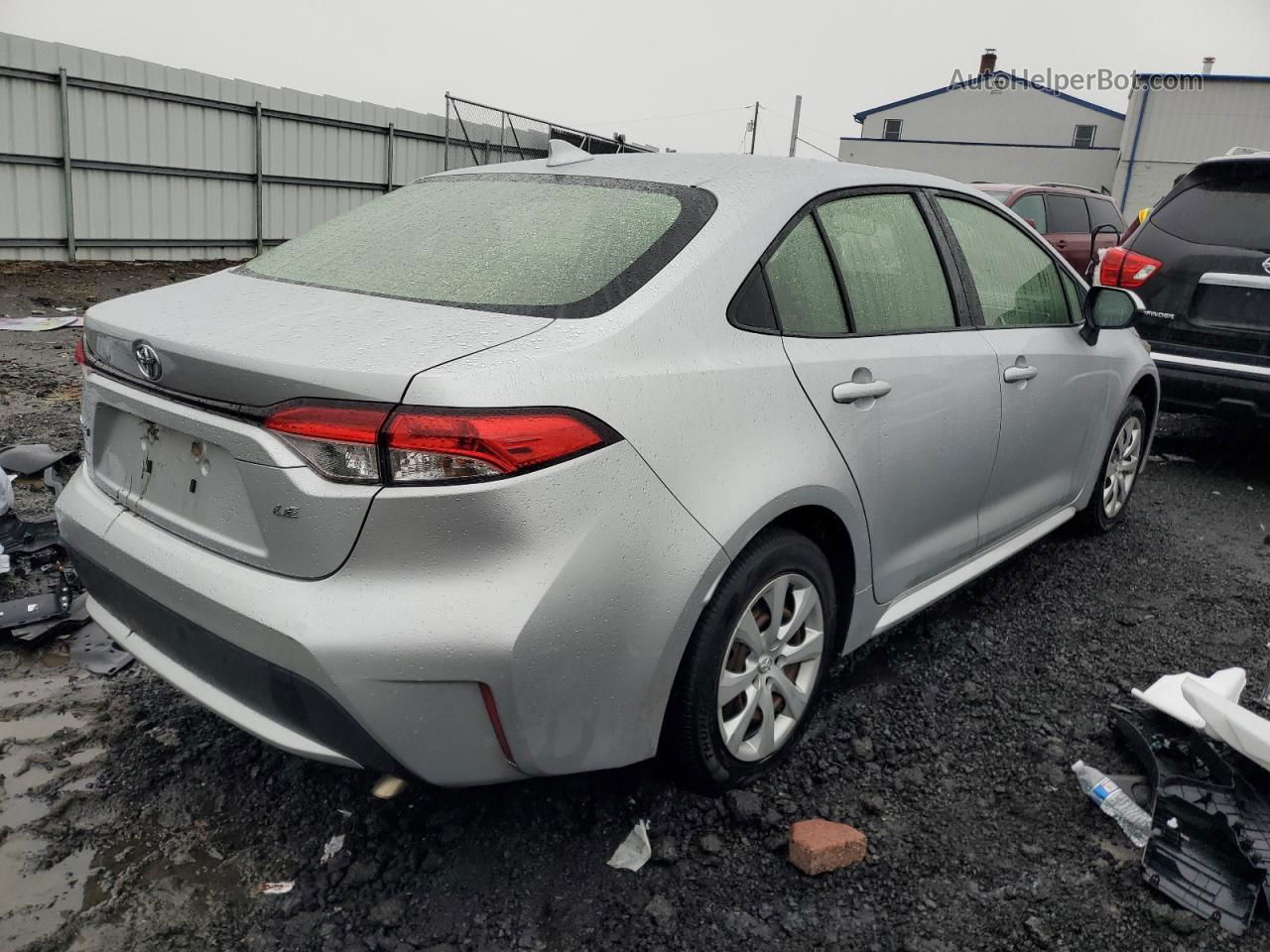 2020 Toyota Corolla Le Silver vin: JTDEPRAE1LJ032812